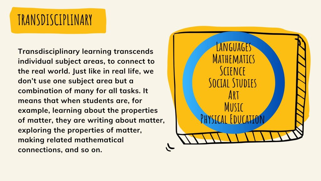 Transdisciplinary Learning